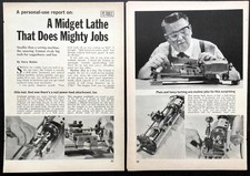 Unimat DB200 1963 test report Mini Metal Lathe