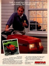1989 • SENTAR Riding Lawn Mower  print ad • 1980s Original • ADS.39