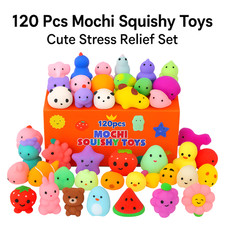 Kawaii Animal Squishy Stress Ball Toy Cute Pet Squeeze Fidget Anti-Anxiety Gift