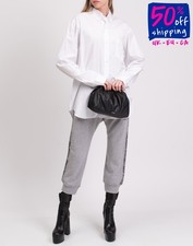 RRP€850 VETEMENTS Button-Up Shirt Size M White Cut Out Collared Long Sleeves