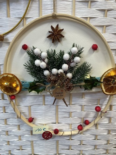 Couronne noël lumineuse - couronne, de