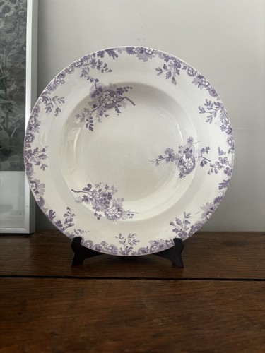 Assiette creuse ancienne terre - assiette,