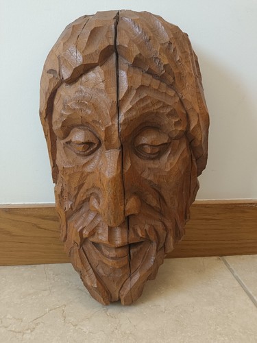 Sculpture bois massif - sculpture, en