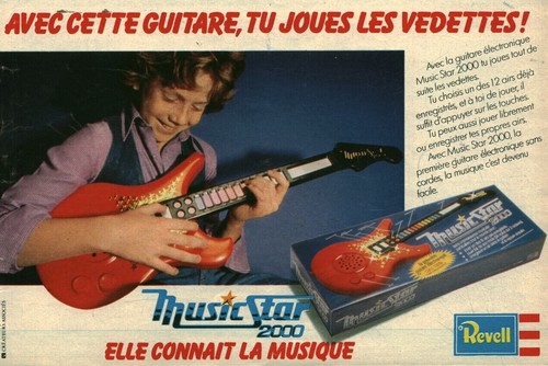 Publicité ancienne guitare