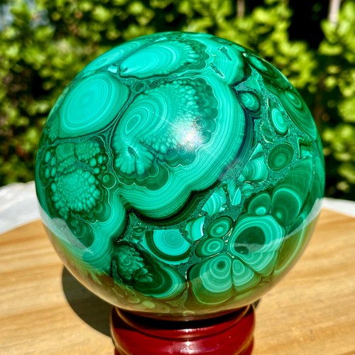 3lb natural malachite ball - 3.3lb,