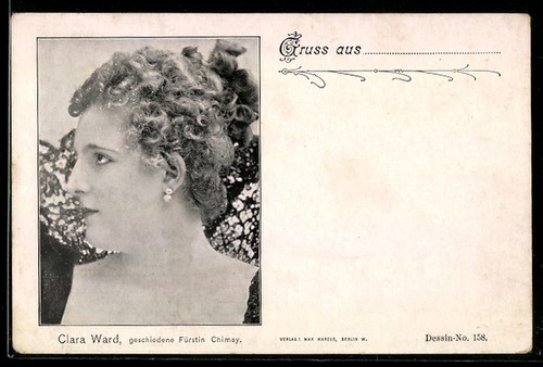 Carte postale actrice - , clara
