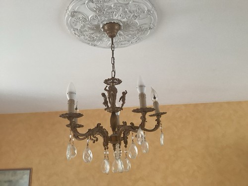 Ancien lustre bronze - en,
