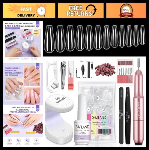 Complete gel nail kit with - gel,