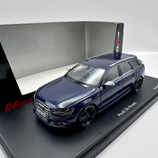 SCHUCO Audi S6 Avant 2012 Model Car 1:43 Scale Estoril Blue 450884400
