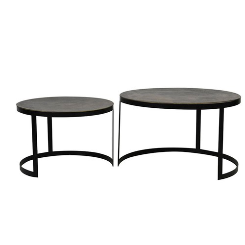 Duo tables gigognes bronze - duo, en