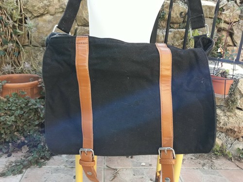 Sac toile noir facon - toile,