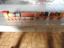 TRAIN ANCIEN EN BOIS ARTISANAL