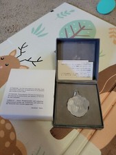 GORGEOUS LALIQUE MOTIF ARTICHAUT VEGETABLE ARTICHOKE PERFUME BOTTLE TOP W/BOX