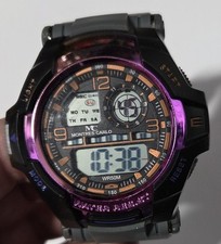 Men's Outdoor Sports Digital Watches by Montres Carlo, Water Resistance Watch