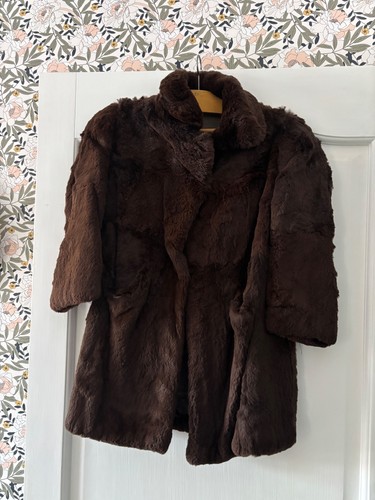 Manteau vintage fourrure - manteau, en
