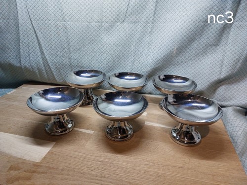 Lot coupes glace inox - coupes,