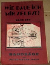 Livre Construire une scie à bande, en allemand