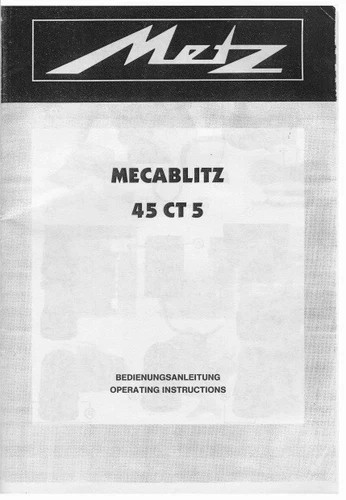Metz mecablitz 5 - metz, 45