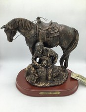RARE,HTF,LARGE-Cowboy Prayer Statue-M & F Western Moments-NWT-Read⬇️Discontinued