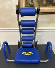 Original AB ROCKET Abdominal Trainer Core Strength Workout Rocker Home Gym Blue