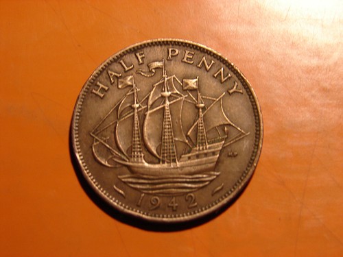 Royaume uni half penny 1942 - penny,
