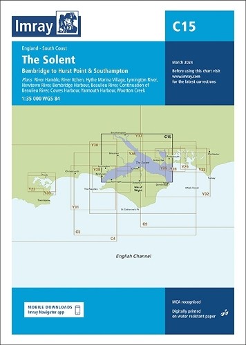 Imray series c15 - c, solent