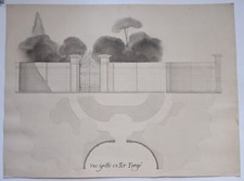 Une grille en fer forgé