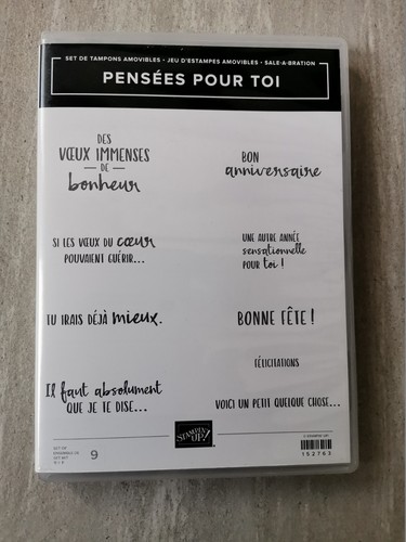 Stampin tampons pensées - stampin,