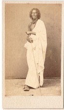Somali man standing photo CDV circa 1870 Somalia Africa