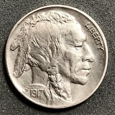Etats-unis / USA , 5 Ct Cents Buffalo Nickel  1917 - SUP