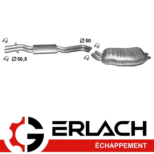 Echappement silencieux pour