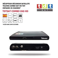 Récepteur Décodeur Satellite Televes COMBO SAT HD, TDT 35 Chaînes Espagnol