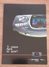 postcard ITALY advertising MOBILE PHONE NOKIA N-GAGE Italy postcard