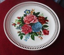 GRAND PLATEAU ROND FLEURI