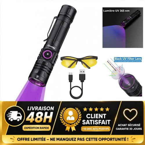 Lampe torche 365nm 10w - lampe,