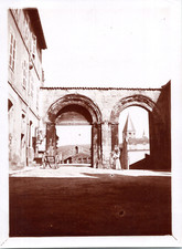 France, Cluny, Abbey, entrance door vintage print citrate print 11x16 