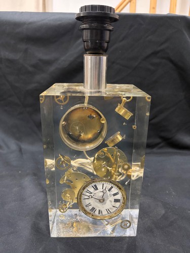 Rare lampe design 1970 résine - lampe,