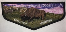 Boy Scout OA 14 Southern Prairie Lodge Charter Member First Flap S1 FF