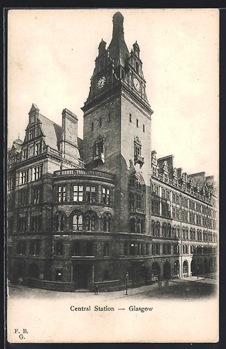 Carte postale glasgow - postale, glasgow,