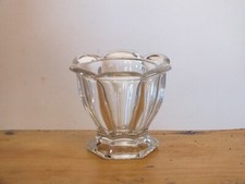 Antique Molded Glass Mustard Bowl