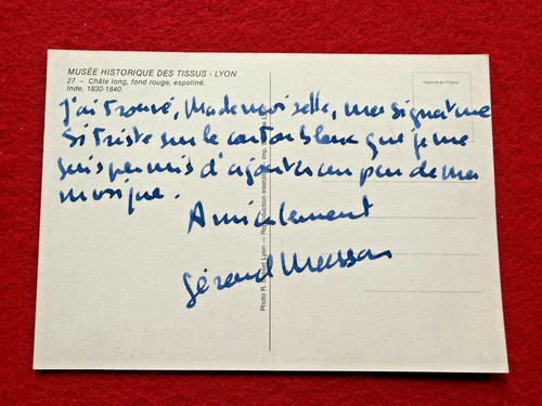 Cq25 carte postale - postale, autographe