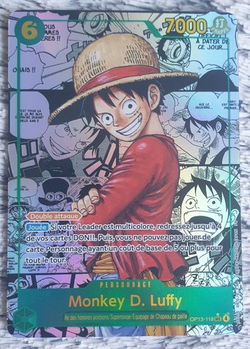 Carte one piece monkey - one, monkey.d.luffy