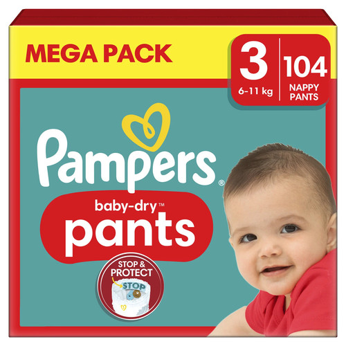 Mega pack 104 couches pampers - mega,