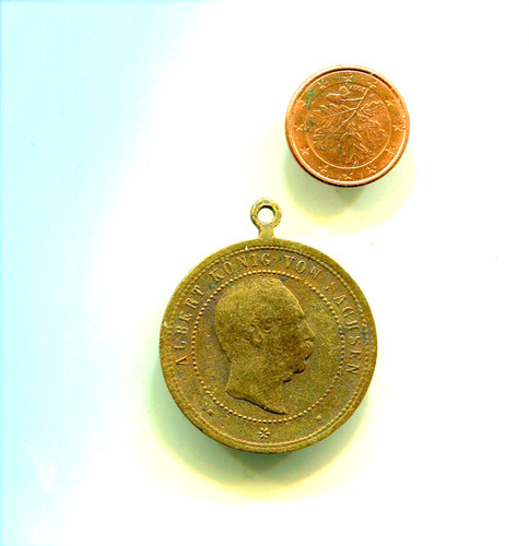Medal albert king saxony - medal,