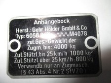 Plaque Type Holder Tracteur