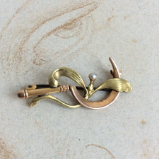 Broche GUI et Faucille Plaqué