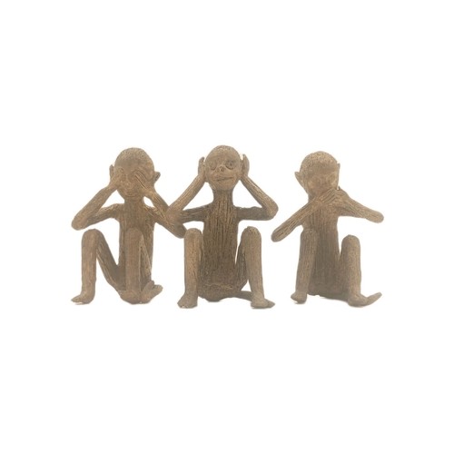 Figurine trois singes - 3, de