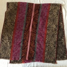 OLIVIER STRELLI  WOOL VISCOSE WOMEN'S LARGE SCARF SIZE 56" X 26"  - 142 X 66 cm