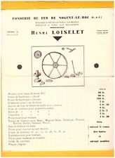 NOGENT-le-ROI (28) FOUNDRY / AGRICULTURAL HUBS "Henri LOISELET" Tract 1920