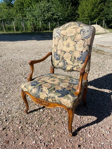 Fauteuil style régence noyer - régence,